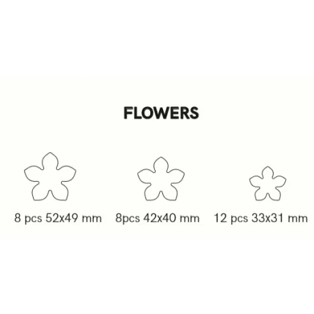 Martellato CHASIL34 Chocolate Rubber Chablons Mat - Flowers - 52x49mm 8pcs - 42x40mm 8pcs - 33x31mm 12pcs Chocolate Chablons ... Martellato CHASIL34 Chocolate Rubber Chablons Mat - Flowers - 52x49mm 8pcs - 42x40mm 8pcs - 33x31mm 12pcs Chocolate Chablons ...