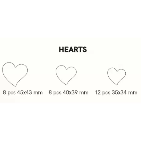 Martellato CHASIL33 Chocolate Rubber Chablons Mat - Hearts - 45x43mm 8pcs - 40x39mm 8pcs - 35x34mm 12pcs Chocolate Chablons Mats Martellato CHASIL33 Chocolate Rubber Chablons Mat - Hearts - 45x43mm 8pcs - 40x39mm 8pcs - 35x34mm 12pcs Chocolate Chablons Mats
