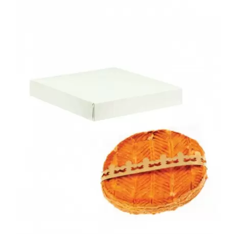 Pastry Chef's Boutique 15207 White Cardboard Pastry King Cake Cake Tarts and Galettes Boxes - 35 x 35 x 5 cm - Pack of 25 Pas... Pastry Chef's Boutique 15207 White Cardboard Pastry King Cake Cake Tarts and Galettes Boxes - 35 x 35 x 5 cm - Pack of 25 Pas...