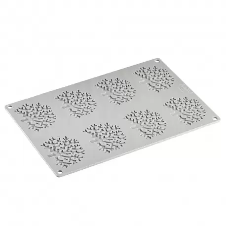 Pavoni CORAL Decoration Silicone Mold - 75 x 59 x 2 mm - 4 ml - 8 imprints