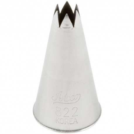 Ateco 822 Ateco 822 - Open Star Pastry Tip .25'' Opening Diameter- Stainless Steel Open Star Pastry Tips Ateco 822 Ateco 822 - Open Star Pastry Tip .25'' Opening Diameter- Stainless Steel Open Star Pastry Tips