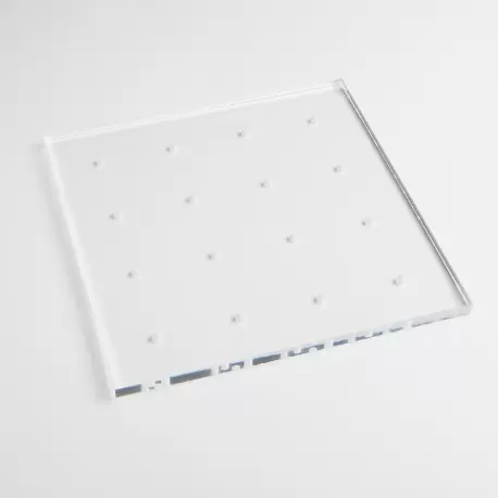 Chocolate World LSTAND Lollipop Stand - Transparent Solid Plexiglass - 180x180x8mm - 16 holes 3,9mm diameter holes Display fo... Chocolate World LSTAND Lollipop Stand - Transparent Solid Plexiglass - 180x180x8mm - 16 holes 3,9mm diameter holes Display fo...