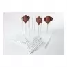 Chocolate World LSTAND Lollipop Stand - Transparent Solid Plexiglass - 180x180x8mm - 16 holes 3,9mm diameter holes Display fo...