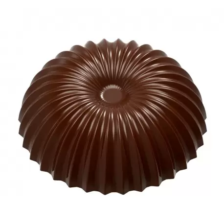 Chocolate World CW1970 Polycarbonate Half Pleated Couple (Base CW1971) Chocolate Mold - 46.5 x 46.5 x 15 mm - 23gr - 2x5 Cavi... Chocolate World CW1970 Polycarbonate Half Pleated Couple (Base CW1971) Chocolate Mold - 46.5 x 46.5 x 15 mm - 23gr - 2x5 Cavi...