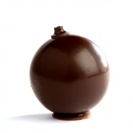 Chocolate World CW1960 Polycarbonate Christmas Ball Hanger Chocolate Mold - 16 x 16 x 8.5 mm - 1gr - 5x9 Cavity - 275x135x24m... Chocolate World CW1960 Polycarbonate Christmas Ball Hanger Chocolate Mold - 16 x 16 x 8.5 mm - 1gr - 5x9 Cavity - 275x135x24m...