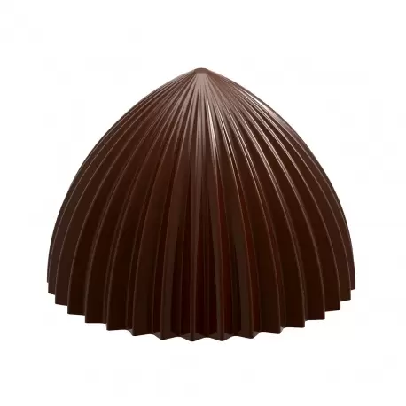 Chocolate World CW1971 Polycarbonate Melo Cake Pleated Chocolate Mold - 46.5 x 46.5 x 35 mm - 41gr - 2x5 Cavity - 275x135x24m... Chocolate World CW1971 Polycarbonate Melo Cake Pleated Chocolate Mold - 46.5 x 46.5 x 35 mm - 41gr - 2x5 Cavity - 275x135x24m...