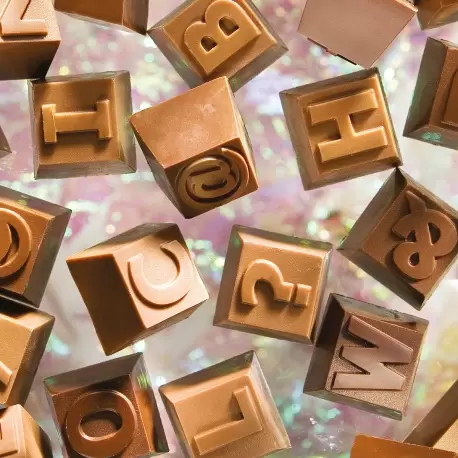 Chocolate World CW1629 Polycarbonate Alphabet (Part 2) Chocolate Mold - 24 Figures - 26 x 26 x 18.5 mm - 12gr - 3x8 Cavity - ... Chocolate World CW1629 Polycarbonate Alphabet (Part 2) Chocolate Mold - 24 Figures - 26 x 26 x 18.5 mm - 12gr - 3x8 Cavity - ...