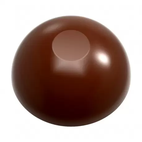 Chocolate World CW1953 Polycarbonate Flattened Sphere (Fits CW1974) Chocolate Mold - 27 x 27 x 13 mm - 6.5gr - 4x8 Cavity - D... Chocolate World CW1953 Polycarbonate Flattened Sphere (Fits CW1974) Chocolate Mold - 27 x 27 x 13 mm - 6.5gr - 4x8 Cavity - D...