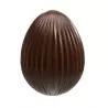 Polycarbonate Pleated Upper Part of Egg Chocolate Mold - 24.5 x 24.5 x 20 mm - 7.5gr - 3x8 Cavity - 275x135x24mm - Chocolate World