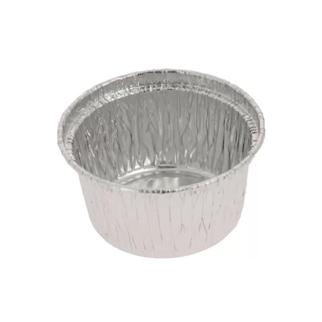 GO105 Aluminum Disposable Individual Round Muffin Pan - Ø 64 x 41 mm - 105 ml - Pack of 100 Aluminum Baking Molds GO105 Aluminum Disposable Individual Round Muffin Pan - Ø 64 x 41 mm - 105 ml - Pack of 100 Aluminum Baking Molds