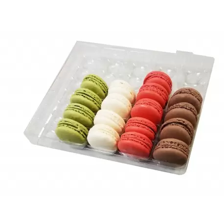 Pastry Chef's Boutique MAC35CL Clear Plastic Thermoformed Macarons Storage and Display Trays - 35 Macarons - Pack of 500 Maca... Pastry Chef's Boutique MAC35CL Clear Plastic Thermoformed Macarons Storage and Display Trays - 35 Macarons - Pack of 500 Maca...