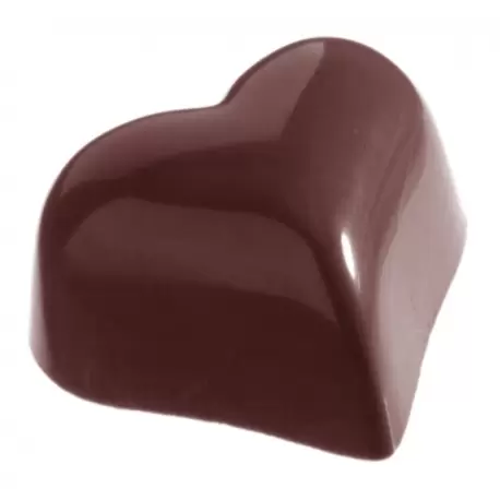 Chocolate World CW2443 Polycarbonate Small Puffy Heart Chocolate Mold - 31 x 27 x 17mm - 9gr - 4x8 Cavity - 275 x 175 x 24 mm... Chocolate World CW2443 Polycarbonate Small Puffy Heart Chocolate Mold - 31 x 27 x 17mm - 9gr - 4x8 Cavity - 275 x 175 x 24 mm...