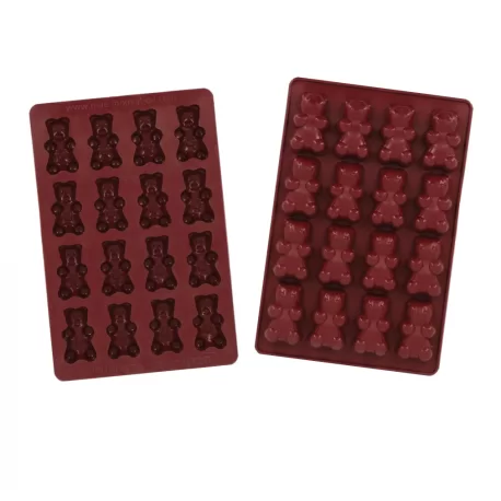 SILMAE Silicone Teddy Bear Mold - 58 x 33 mm - 16 Cavity - 290 x 190 mm