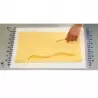 Martellato 50GD0022 Clear Pastry Stripes Cutter Grill - 22mm Ruler and Pastry Combs