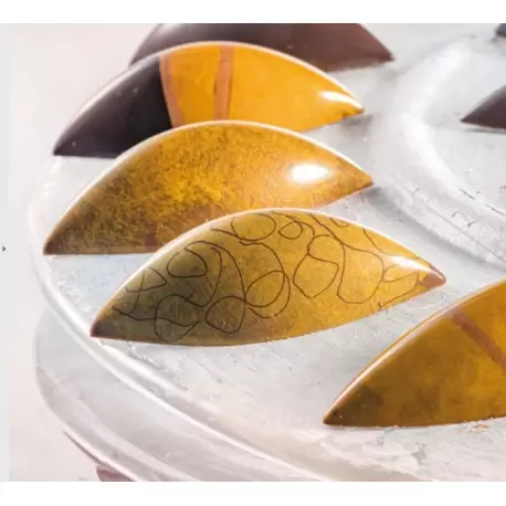Martellato MA1012 Polycarbonate Chocolate Praline Mold - 54 x 24 x 16 mm - 21 pcs ~ 9 gr Modern Shaped Molds Martellato MA1012 Polycarbonate Chocolate Praline Mold - 54 x 24 x 16 mm - 21 pcs ~ 9 gr Modern Shaped Molds