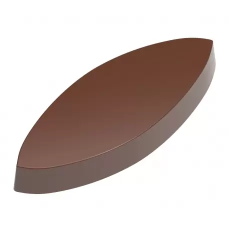 Magnetic Polycarbonate Calisson Shape Long Oval Chocolate Mold - 53 x 20 x 12 mm - 10.5gr - 3x4 Cavity - 275x135x24mm Magnetic Polycarbonate Calisson Shape Long Oval Chocolate Mold - 53 x 20 x 12 mm - 10.5gr - 3x4 Cavity - 275x135x24mm