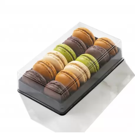 Clear Plastic Macarons Storage and Gift Boxes - 12 Macarons - Pack of 60 Clear Plastic Macarons Storage and Gift Boxes - 12 Macarons - Pack of 60