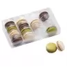 Pastry Chef's Boutique AWM16CL Clear Plastic Thermoformed Macarons Storage and Display Trays - 16 Macarons - Pack of 60 Macar...