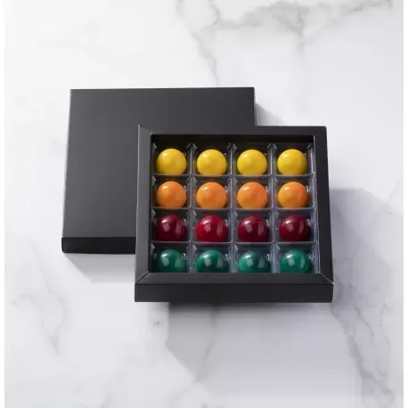 Pastry Chef's Boutique TREN16BM Matte Black Closed Frame with Clear Plastic Insert Chocolate Candy Boxes - Holds 16 Chocolate... Pastry Chef's Boutique TREN16BM Matte Black Closed Frame with Clear Plastic Insert Chocolate Candy Boxes - Holds 16 Chocolate...