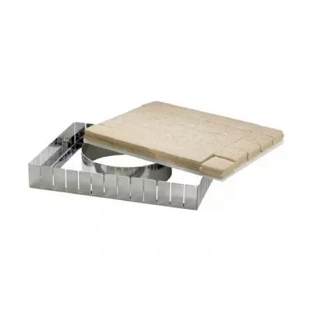 Pastry Chef's Boutique 36088 Full Size Stainless Steel Cutting Frame to cut uniorms Pastry cubes - 57x37cm - 187 parts 31 x 3... Pastry Chef's Boutique 36088 Full Size Stainless Steel Cutting Frame to cut uniorms Pastry cubes - 57x37cm - 187 parts 31 x 3...