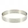 Stainless Steel Perforated Round Tart Rings ø 20 cm - 2 cm High - Mallard Ferriere