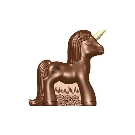 Cabrellon 17623 Chocolate Pony Unicorn Polycarbonate Mold - 110x109.8mm - DX + SX - 275x175x24 Themed Molds Cabrellon 17623 Chocolate Pony Unicorn Polycarbonate Mold - 110x109.8mm - DX + SX - 275x175x24 Themed Molds