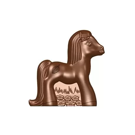 Cabrellon 17623 Chocolate Pony Unicorn Polycarbonate Mold - 110x109.8mm - DX + SX - 275x175x24 Themed Molds Cabrellon 17623 Chocolate Pony Unicorn Polycarbonate Mold - 110x109.8mm - DX + SX - 275x175x24 Themed Molds