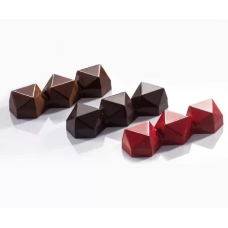 Martellato MA1924 Polycarbonate Modern Bon Snack Bar Chocolate Mold - 86.6x31.6x18mm - 34.5gr - 8pcs Bars & Napolitains Molds Martellato MA1924 Polycarbonate Modern Bon Snack Bar Chocolate Mold - 86.6x31.6x18mm - 34.5gr - 8pcs Bars & Napolitains Molds