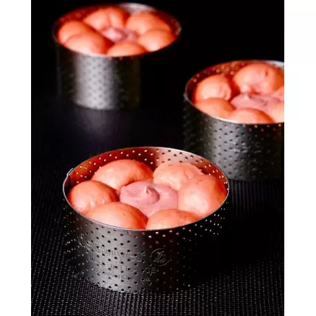 De Buyer 3098.01 De Buyer Stainless Steel Perforated Deep HighTart Ring - Round Ø 2'' - 1 3/8'' High Finger & Individual Tart... De Buyer 3098.01 De Buyer Stainless Steel Perforated Deep HighTart Ring - Round Ø 2'' - 1 3/8'' High Finger & Individual Tart...