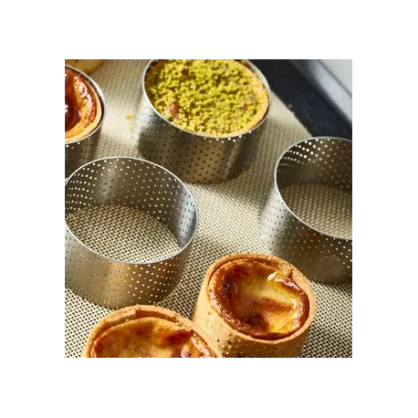 De Buyer 3098.01 De Buyer Stainless Steel Perforated Deep HighTart Ring - Round Ø 2'' - 1 3/8'' High Finger & Individual Tart... De Buyer 3098.01 De Buyer Stainless Steel Perforated Deep HighTart Ring - Round Ø 2'' - 1 3/8'' High Finger & Individual Tart...