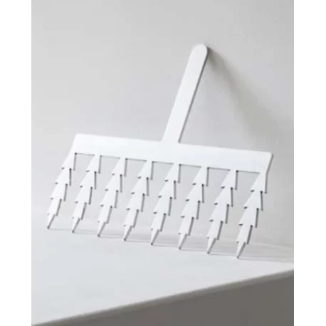 Frank Haasnoot 20FH03L Stainless Steel Large Petal Comb by Frank Haasnoot - 80mm - makes 8 Ruler and Pastry Combs Frank Haasnoot 20FH03L Stainless Steel Large Petal Comb by Frank Haasnoot - 80mm - makes 8 Ruler and Pastry Combs