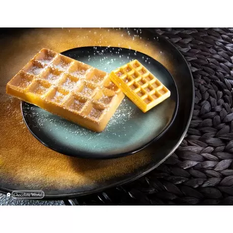 Polycarbonate Belgian Waffle Tablet Chocolate Bar - 103.5 x 69 x 10.5 mm - 66gr - 1x3 Cavity - 275x135x24mm Polycarbonate Belgian Waffle Tablet Chocolate Bar - 103.5 x 69 x 10.5 mm - 66gr - 1x3 Cavity - 275x135x24mm