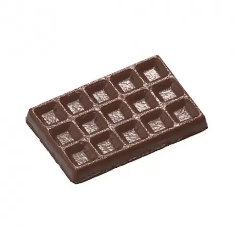 Polycarbonate Belgian Waffle Tablet Chocolate Bar - 103.5 x 69 x 10.5 mm - 66gr - 1x3 Cavity - 275x135x24mm Polycarbonate Belgian Waffle Tablet Chocolate Bar - 103.5 x 69 x 10.5 mm - 66gr - 1x3 Cavity - 275x135x24mm