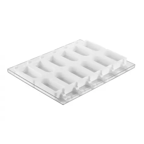 Silikomart GEL12 Cremino Set of 2 Ice Cream Molds - Tray and 50 Sticks Silikomart GEL12 Cremino Set of 2 Ice Cream Molds - Tray and 50 Sticks
