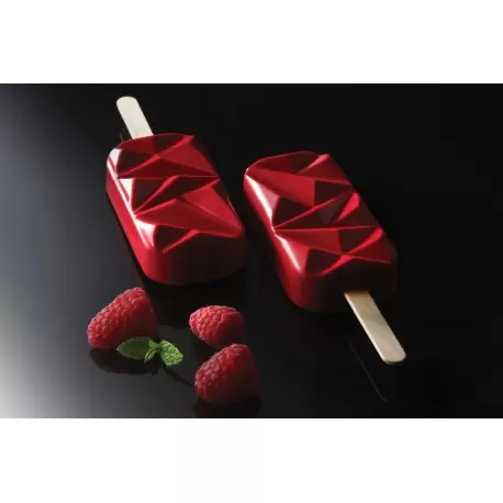 Silikomart GEL11 Shock Set of 2 Ice Cream Molds - Tray and 50 Sticks Silikomart GEL11 Shock Set of 2 Ice Cream Molds - Tray and 50 Sticks