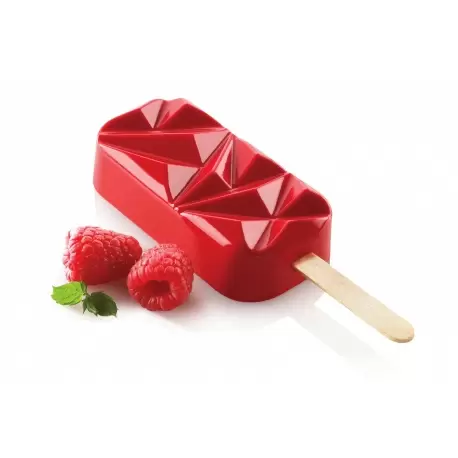 Silikomart GEL11 Shock Set of 2 Ice Cream Molds - Tray and 50 Sticks Silikomart GEL11 Shock Set of 2 Ice Cream Molds - Tray and 50 Sticks