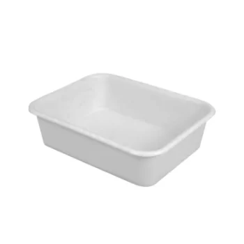 Heavy Rigid Plastic Rectangular Dough Food Container - 20 L - 53 x 40.5 cm - Height 14,5 cm