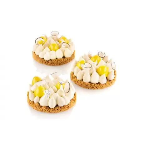 Silikomart 52.277.20.0165 Round Composite Tart Ring - 100mm dia x 20mm H - 4pcs Round Tart Ring Silikomart 52.277.20.0165 Round Composite Tart Ring - 100mm dia x 20mm H - 4pcs Round Tart Ring
