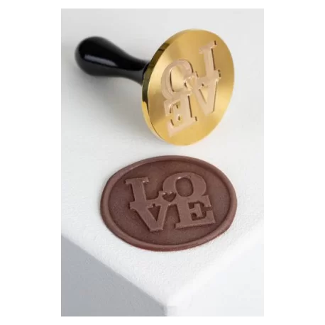 Frank Haasnoot 20FH31L Martellato Large LOVE Stamp Chocolate Decoration Tool by Frank Haasnoot - 6cm Chocolate Stamps Frank Haasnoot 20FH31L Martellato Large LOVE Stamp Chocolate Decoration Tool by Frank Haasnoot - 6cm Chocolate Stamps