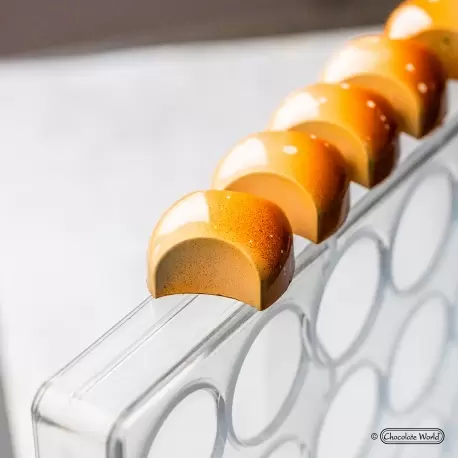 Polycarbonate "The Taster" Chocolate Mold by Lana Orlova Bauer - 34.5 x 29.5 x 17 mm - 13.5gr - 3x7 Cavity - 275x135x24mm Polycarbonate "The Taster" Chocolate Mold by Lana Orlova Bauer - 34.5 x 29.5 x 17 mm - 13.5gr - 3x7 Cavity - 275x135x24mm