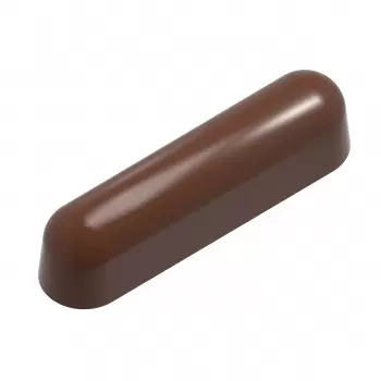 Polycarbonate Éclair Snack Bar Chocolate Mold by Carole Bertuccio - 78.5 x 19 x 20 mm - 29gr - 4x3 Cavity - 275x135x24mm