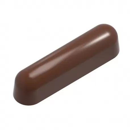 Polycarbonate Éclair Snack Bar Chocolate Mold by Carole Bertuccio - 78.5 x 19 x 20 mm - 29gr - 4x3 Cavity - 275x135x24mm Polycarbonate Éclair Snack Bar Chocolate Mold by Carole Bertuccio - 78.5 x 19 x 20 mm - 29gr - 4x3 Cavity - 275x135x24mm