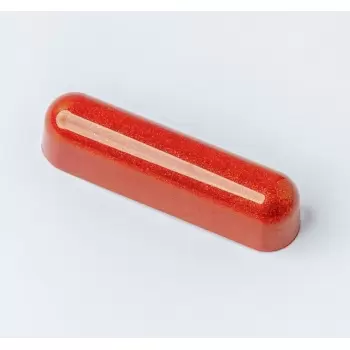Polycarbonate Éclair Snack Bar Chocolate Mold by Carole Bertuccio - 78.5 x 19 x 20 mm - 29gr - 4x3 Cavity - 275x135x24mm