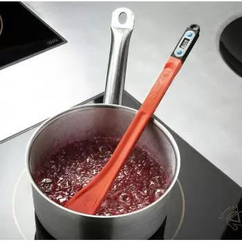 Matfer Bourgeat Exoglass® Thermometer Spatula, w/ Detachable Probe - 15"