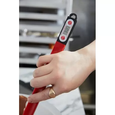 Matfer Bourgeat Exoglass® Thermometer Spatula, w/ Detachable Probe - 15"