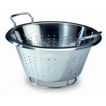 Matfer Bourgeat Stainless Steel Conical Colander - 11”, 5”, 5 3/8”