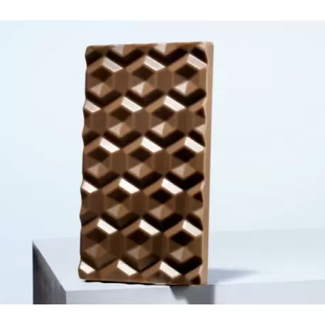 Martellato MA2019 Polycarbonate Kaleidos Chocolate Bar Mold - 130x75x9mm - 85gr - 3 cavity Tablets Molds Martellato MA2019 Polycarbonate Kaleidos Chocolate Bar Mold - 130x75x9mm - 85gr - 3 cavity Tablets Molds