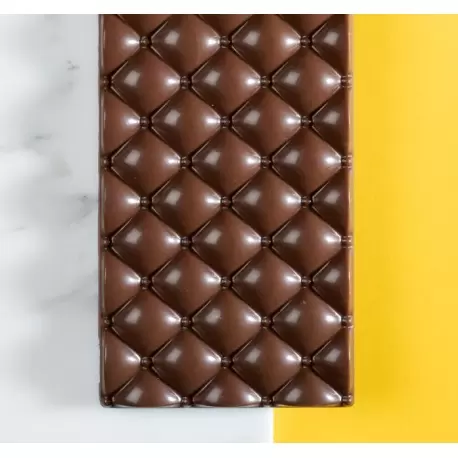 Martellato MA2020 Polycarbonate Quilted 1 Chocolate Bar Mold - 133x70x10mm - 82gr - 3 cavity Tablets Molds Martellato MA2020 Polycarbonate Quilted 1 Chocolate Bar Mold - 133x70x10mm - 82gr - 3 cavity Tablets Molds