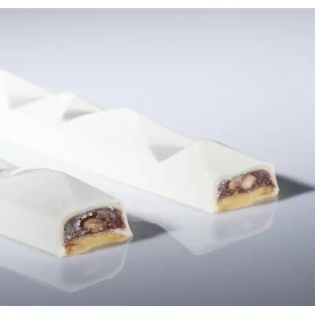 Martellato MA7000 Polycarbonate Kite Chocolate Snack Bar Mold - 200x23x18mm - 62gr - 4 cavity Snack Bars Molds Martellato MA7000 Polycarbonate Kite Chocolate Snack Bar Mold - 200x23x18mm - 62gr - 4 cavity Snack Bars Molds