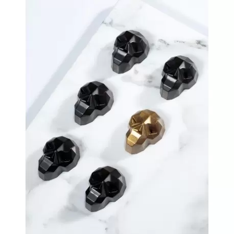 Polycarbonate Halloween Skull Chocolate Mold - 37x28x18 - 10gr - 20 cavity Polycarbonate Halloween Skull Chocolate Mold - 37x28x18 - 10gr - 20 cavity